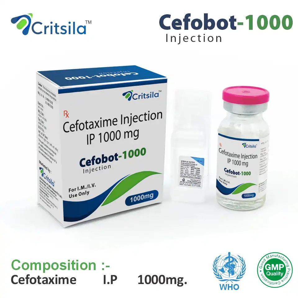 Cefotaxime Injection Cefobot 1000 for Bacterial Infections